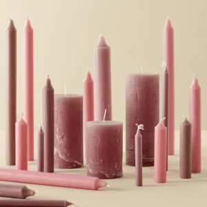 Rustikale Kerze XXL malva 2 Stk - Ib Laursen