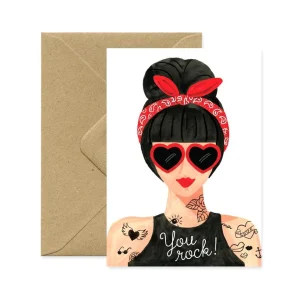 Grusskarte | Hipster Girl