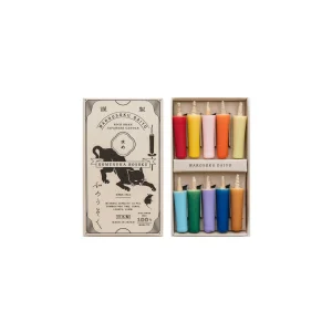 Kerzen-Set aus Reiskleiewachs | Vivid Colors