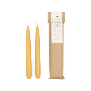 Kegelkerzen-Set aus Reiskleiewachs