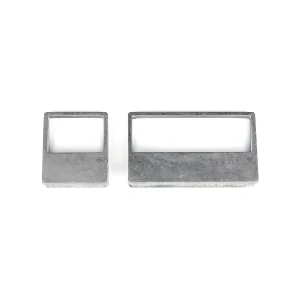 Minimalistisches Clip-Set | 2er-Set aus Aluminium für stilvolle Organisation | Raw
